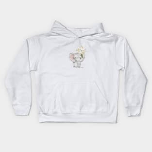 Bouquet Elephant Kids Hoodie